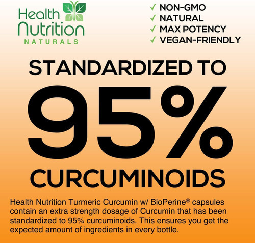 Suplemento De Curcumina De Cúrcuma 2600 Mg Com Extrato De Pi - Imagem 3