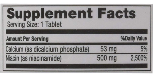 Suplemento Dietético Genérico Principal De Niacina 500 Mg De - Imagem 2