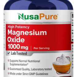 Óxido De Magnésio Nusapure 1.000 Mg Por Porção De 180 Cápsul