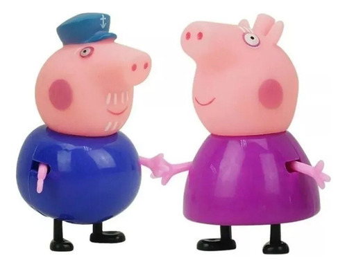 Conjunto De Bonecas Kit 34 Personagens Da Família Peppa Pig - Imagem 5