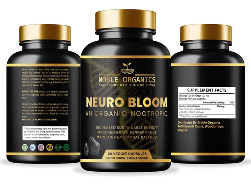 Noble Organics Cápsulas Puras De Shilajit Orgânico Do Himala - Imagem 2