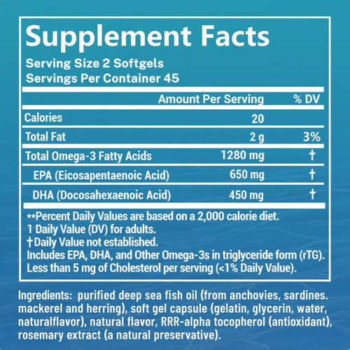 Suplementos De Óleo De Peixe Ômega 3, 1280 Mg De Ácidos Grax - Imagem 5