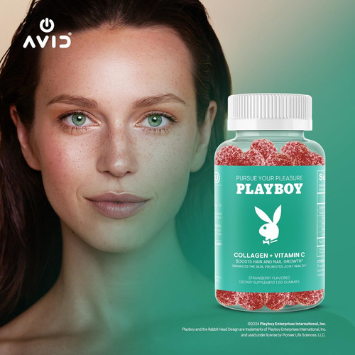 Playboy - Colágeno + Gomas De Vitamina C Para Cabelos, Pele, - Imagem 6