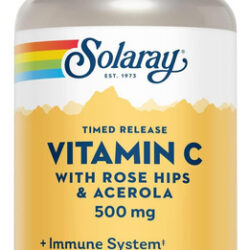 Solaray Vitamina C Quadris E Acerola | 500mg | Função Imunol