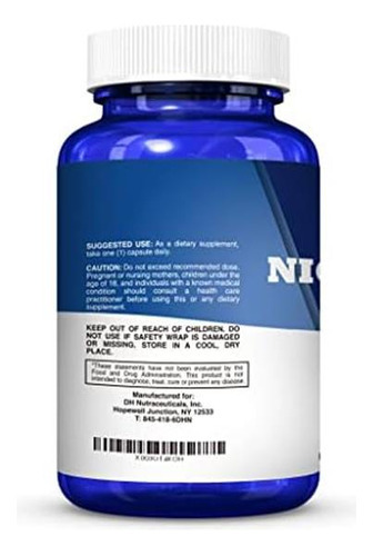 Nicotinamida 500mg Enhanced W. Resveratrol 100mg 120 Cápsula - Imagem 4