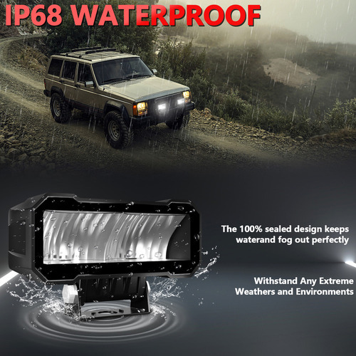 Luz De Trabalho: Suvs Led, Quadriciclos, Caminhões, Motocicl - Imagem 2