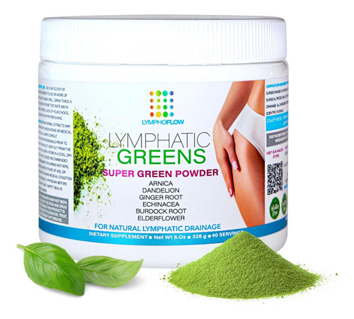 Verdes Linfáticos: Suplemento De Polvo De Superalimento, De