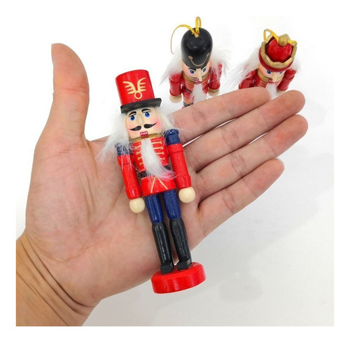 * 24 Marionetas De Soldado Cascanueces Navideñas. Adornos, - Imagem 10