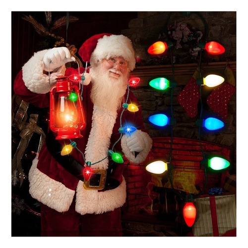 Colar De Luzes Led De Natal, 5 Peças, Com Corrente De Cor - Imagem 3