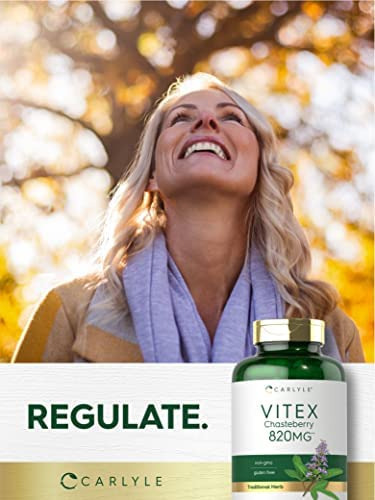 Suplemento Carlyle Vitex Chasteberry | 820mg | 150 Cápsulas - Imagem 4