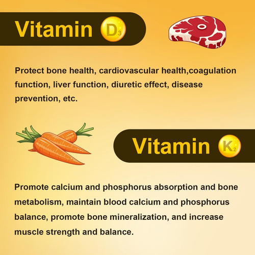 Zhsawolly 2 Em 1 Vitamina D3 K2 Suplemento Softgel, Vitamina - Imagem 4