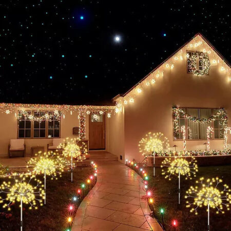 Luzes Solares De Fogos De Artifício, Luzes Decorativas 5pcs. - Imagem 17