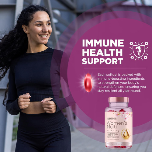 Vitaminas Da Natureza Para Mulheres - Suplemento Multivitamí - Imagem 6