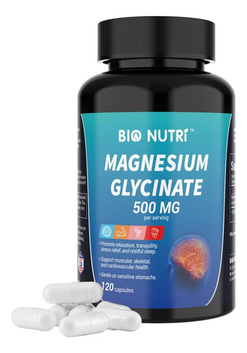 Glicinato De Magnésioglicinato De Magnésio 500mg | 120 Cápsu