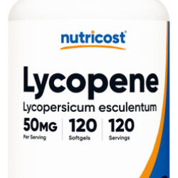 Suplemento Nutricost Licopene 50 Mg Cápsulas Softgels 120 Cá