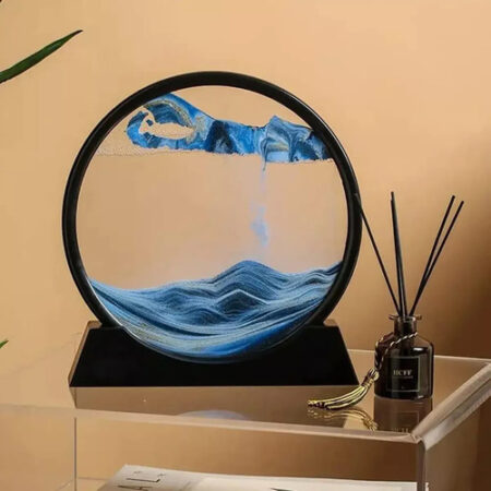 Arte Em Areia Em Movimento Em 3d Decorada Com Ampulheta Gira - Imagem 20