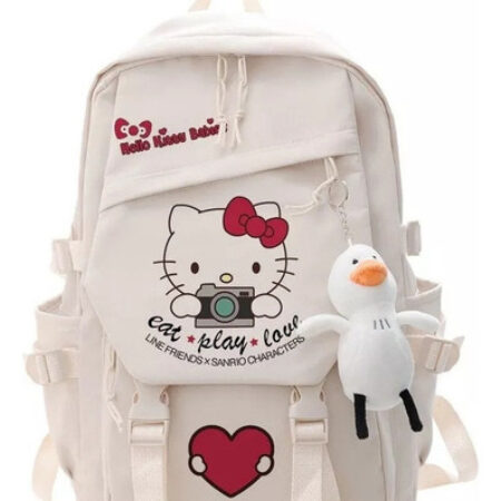 Mochila Feminina Hello Kitty, Para Meninas, Secundária, Japã - Imagem 9