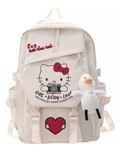 Mochila Feminina Hello Kitty, Para Meninas, Secundária, Japã - Imagem 9