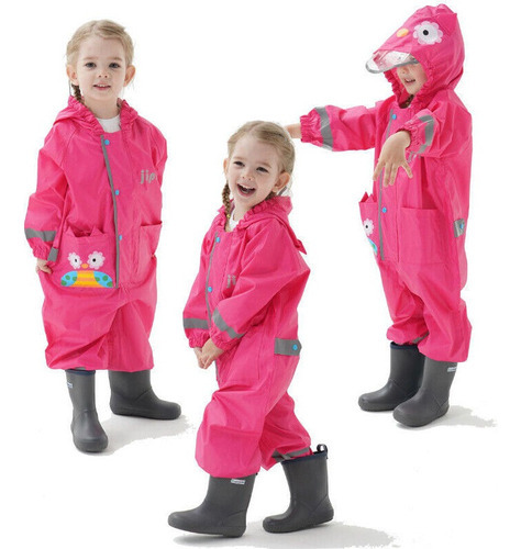 Capa De Chuva Infantil Capa Impermeável Poncho Fato De Chuva - Imagem 13