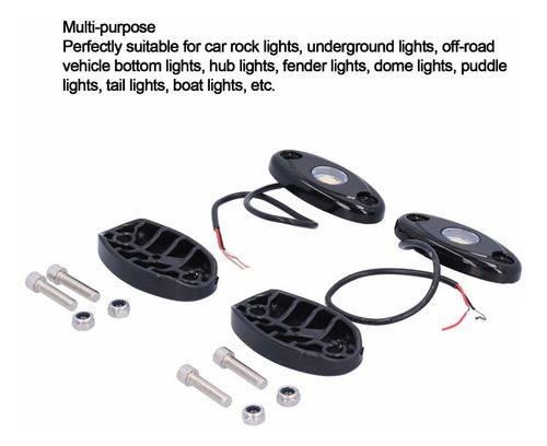 Par Rock Lights Branco 9leds Ip68 Chassis Uni Uni Uni - Imagem 4