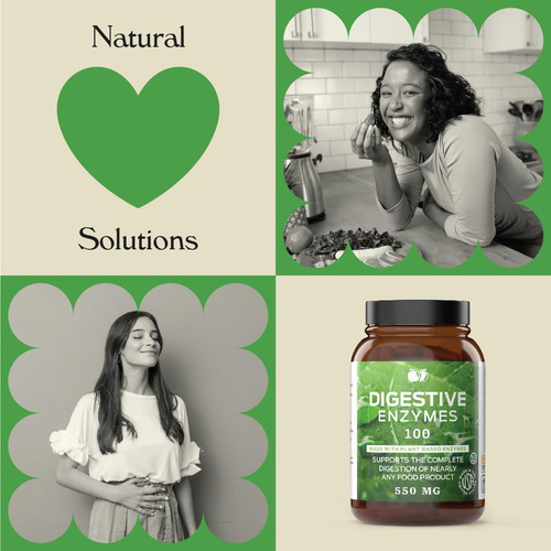 Suplementos De Enzimas Digestivas, Superalimento Natural À B - Imagem 4