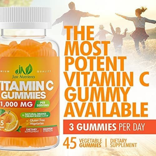 Vitamina C: Apenas Nutrientes, 1000 Mg, 45 Gomitas - Imagem 6
