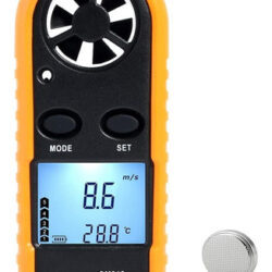 Medidor De Velocidade Do Vento Hallocool Handheld Wind Anemo