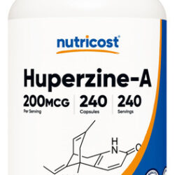 Suplemento Nutricost Huperzine A 200mcg 240 Cápsulas