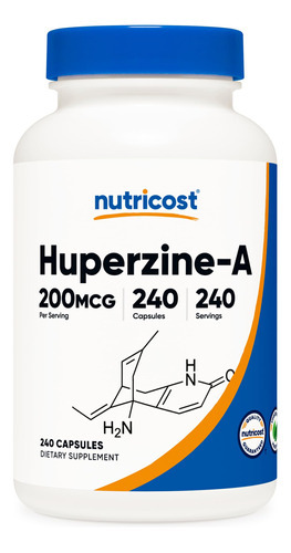 Suplemento Nutricost Huperzine A 200mcg 240 Cápsulas