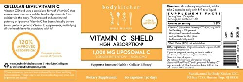 Body Kitchen Lipossomal Vitamin C Shield, 1000 Mg Pureway-c, - Imagem 5