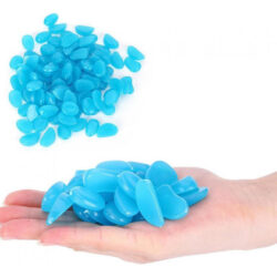 100pcs Pedra Luminosa Decoração Fluorescente Jardim Quintal