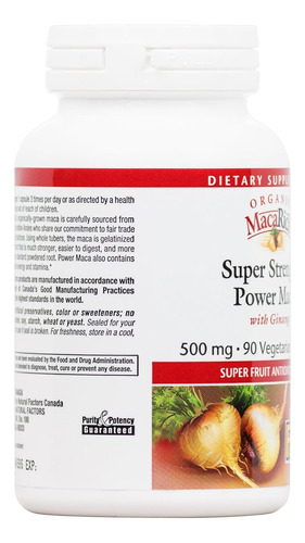 Macarich Por Fatores Naturais, Super Strength Power Maca, Su - Imagem 4