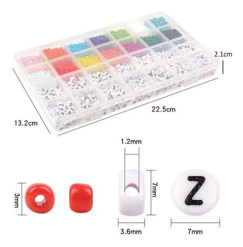 Pulseira De Kit Inicial Contas Encantam Crianças Set 1. - Imagem 7