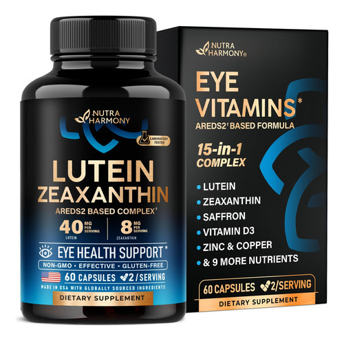 Suplemento De Luteína 40mg E Zeaxantina 8mg - Vitaminas Para