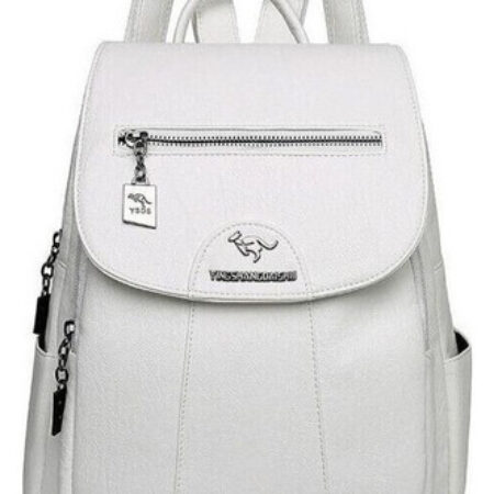 Mochila Feminina De Couro Pu Vintage - Imagem 11