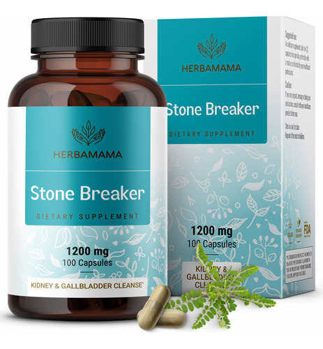 Suplemento Herbamama Stone Breaker Chanca Piedra 1200 Mg 100