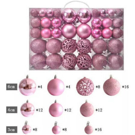 Conjunto De 100 Esferas De Decoração De Natal De Estilo Mist - Imagem 21