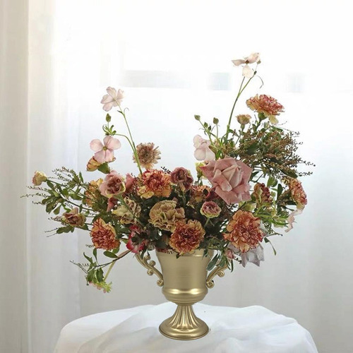 Vaso De Flores Retrô De Metal Em Forma De Taça De Vinho - Imagem 13