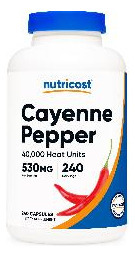 Suplemento Nutricost Pimenta Caiena 530mg 240 Cápsulas - Imagem 2