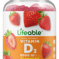 Suplemento Lifeable Vitamin D 5000 Ui Gummy 90 Gummies
