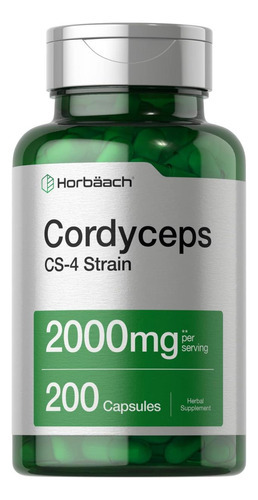 Cápsulas De Cogumelo Cordyceps Horbäach 2000 Mg | Contagem 2