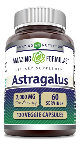 Fórmulas Incríveis Astrágalo 2.000 Mg Por Porção Suplemento