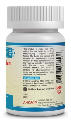 Yu Ping Feng Pian (jadedefender) 200 Mg 200 Comprimidos - Imagem 3