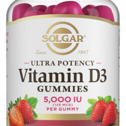 Gomas Solgar De Vitamina D3 Para Adultos 5.000 Ui De Suporte