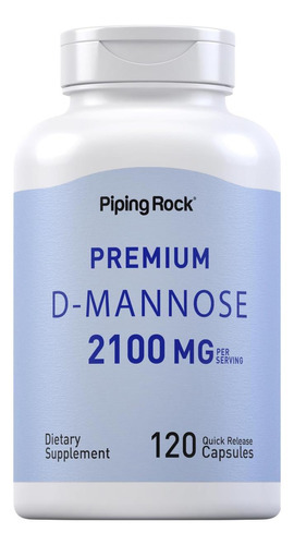 Piping Rock D-manose 2100mg | 120 Cápsulas | Suplemento De M