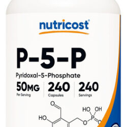 Nutricost P5p Suplemento De Vitamina B6 50mg, 240 Cápsulas (