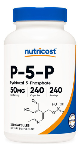 Nutricost P5p Suplemento De Vitamina B6 50mg, 240 Cápsulas (