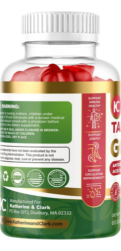 Katherine & Clark Tart Cherry Gold Montmorency Gummies - Tar - Imagem 8