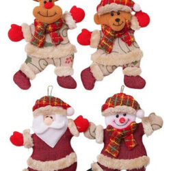 20 Jingle Bonecas Natal Enfeite Papai Noel Natal De Feltro
