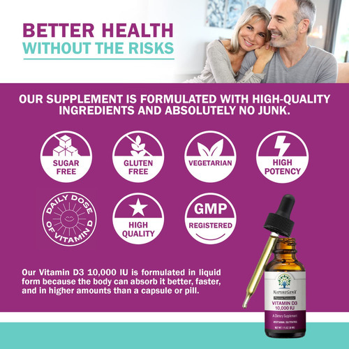 Suplemento Naturegenx Vitamina D3 Líquida 10000 Ui 30ml - Imagem 4